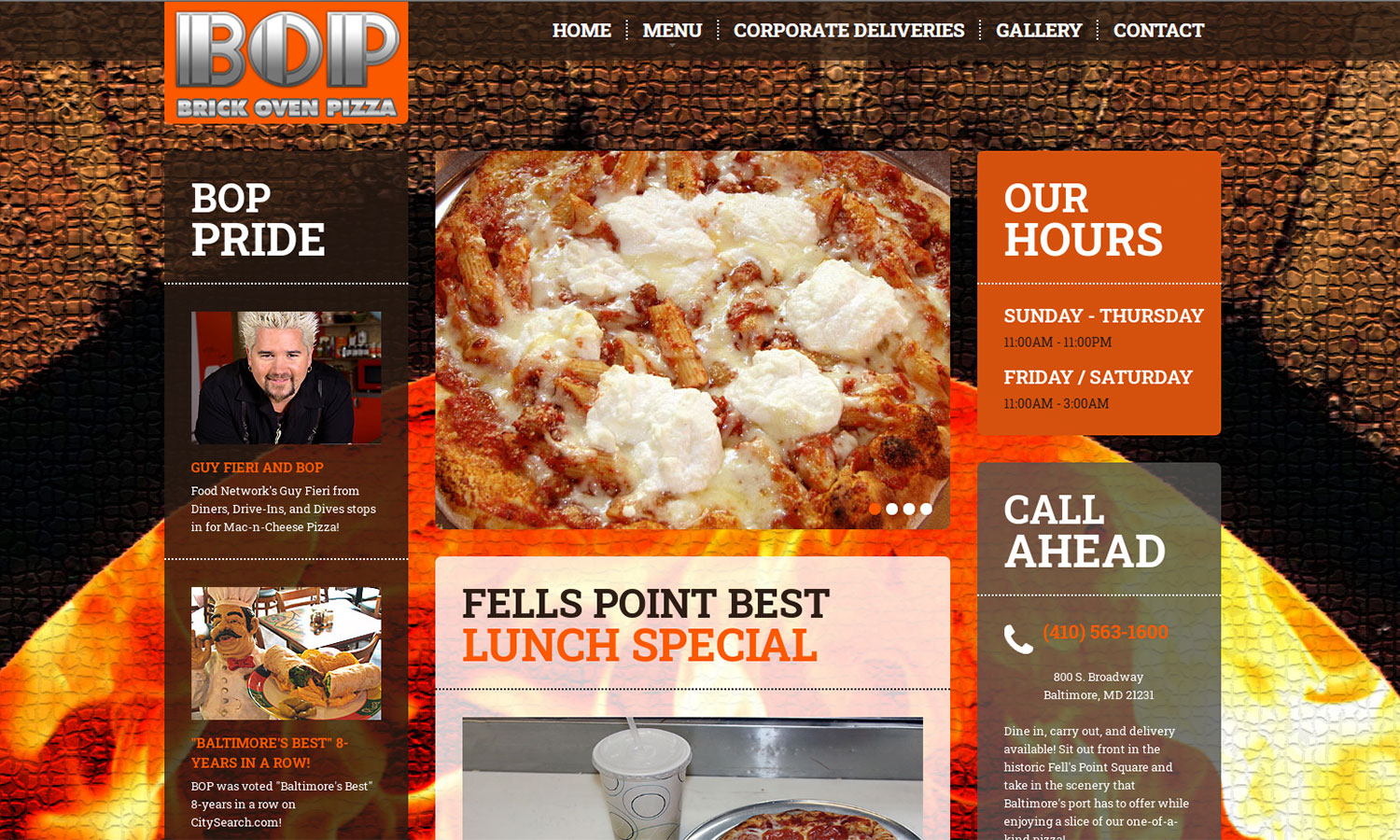 Brick Oven Pizza (BOP)